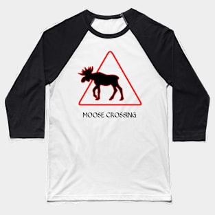 Moose crossing - scandinavia Baseball T-Shirt